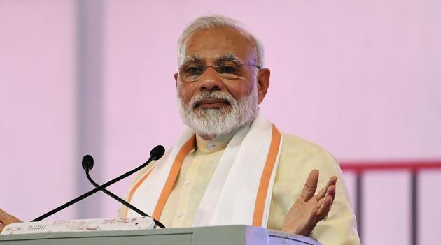 Prime Minister Narendra Modi gives a speech during an event marking the 100th anniversary of Sabarmati Ashram and the 150th birth anniversary of poet and philosopher Shrimad Rajchandraji, Ahmedabad, June 29, 2017. Modi condemned the murder in the name of protecting cows, after a string of killings targeting Muslims and other minorities (AFP) Prime Minister Narendra Modi gives a speech during an event marking the 100th anniversary of Sabarmati Ashram and the 150th birth anniversary of poet and philosopher Shrimad Rajchandraji, Ahmedabad, June 29, 2017. Modi condemned the murder in the name of protecting cows, after a string of killings targeting Muslims and other minorities (AFP)