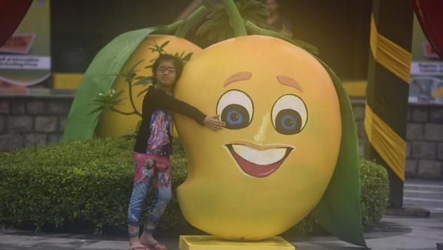 The two-day annual Delhi Mango festival kicked off today at Dilli Haat. The 29th Mango Festival organized by the Delhi tourism department will showcase around 500 varieties of the ‘King of fruits’. Delhi’s Mango festival is a platform bringing together sellers, gourmands, horticulturists and growers from all parts of the country in celebration of this delicious fruit. (Raj K Raj/HT PHOTO) The two-day annual Delhi Mango festival kicked off today at Dilli Haat. The 29th Mango Festival organized by the Delhi tourism department will showcase around 500 varieties of the ‘King of fruits’. Delhi’s Mango festival is a platform bringing together sellers, gourmands, horticulturists and growers from all parts of the country in celebration of this delicious fruit. (Raj K Raj/HT PHOTO)