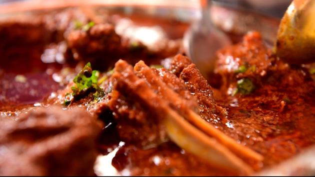 <p>There are too many spots in this huge city that just cant be spotted with the naked eye. And to find them, you need to have a foodie's nose that can hunt the best of corners. One such corner is Ashok and Ashok meat Dhaba in Sadar Bazaar near Pahadganj, which shuts before 1 pm everyday because their most famous dish- the mutton curry made in ghee- gets finished by then! The mutton curry itself is made in minced meat and cooked in buckets of pure ghee. The mutton is marinated and kept overnight for the masalas to settle down. What you get eventually is a thick, delicious mix of well cooked mutton drowned in minced meat gravy. </p>