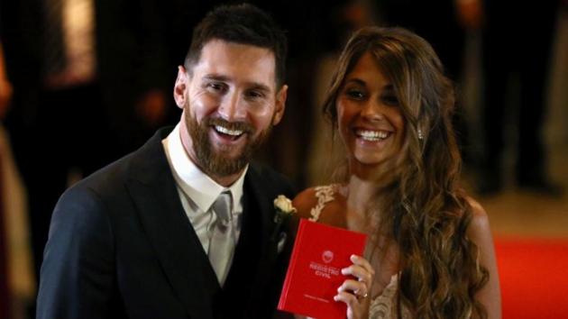 Lionel Messi and his wife Antonela Roccuzzo have two sons - 4-year-old Thiago and 1-year-old Mateo. (REUTERS)