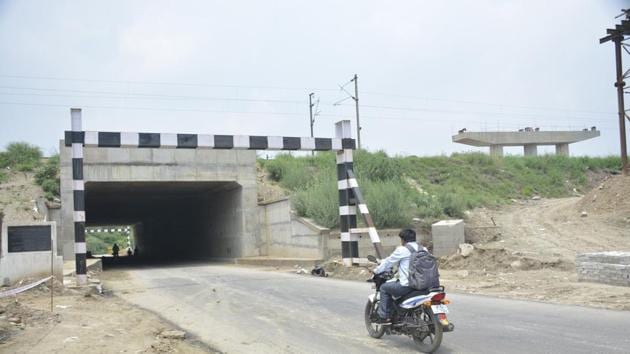 The new two-lane underpass has been constructed at a cost of nearly Rs 22 crore and is now fully operational. (Sakib Ali/HT Photo) The new two-lane underpass has been constructed at a cost of nearly Rs 22 crore and is now fully operational. (Sakib Ali/HT Photo)