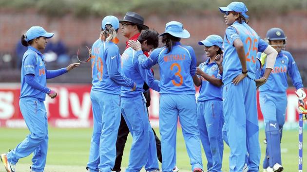 India will take on arch-rivals Pakistan in the ICC Women's World Cup in Derby on Sunday.(PTI) India will take on arch-rivals Pakistan in the ICC Women's World Cup in Derby on Sunday.(PTI)