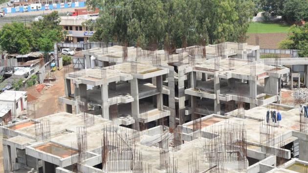 Rapid, unchecked construction near Hinjewadi area in Pune.(PHOTO HT)