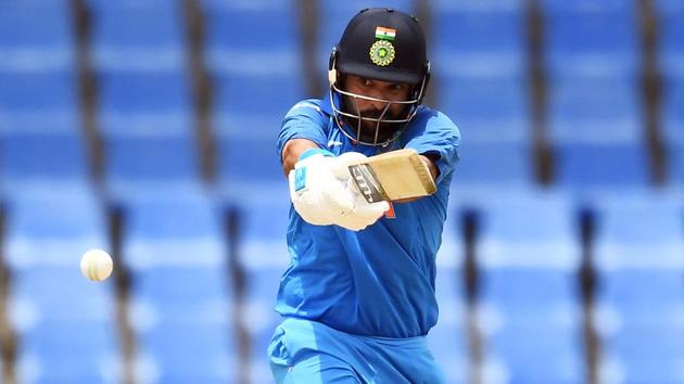 Yuvraj Singh played a responsible knock of 55-ball 39 and was involved in a steady stand with Rahane. (AFP) Yuvraj Singh played a responsible knock of 55-ball 39 and was involved in a steady stand with Rahane. (AFP)