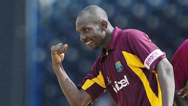 Anthony Martin was the hero for West Indies in a 2011 ODI against India as he finished with figures of 4/36.(AFP/Getty Images)