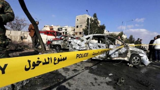 A suicide car bomber struck near Tahreer Square in central Damascus early Sunday. (Reuters File Photo) A suicide car bomber struck near Tahreer Square in central Damascus early Sunday. (Reuters File Photo)