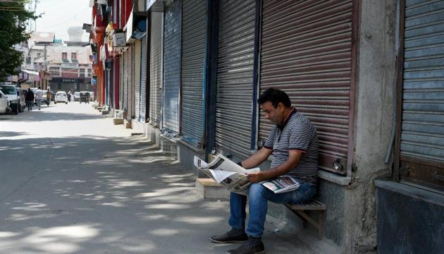 Restrictions remained in force in parts of Srinagar for the third consecutive day on Sunday in view of a strike called by separatists to protest the killing of two civilians during an anti-militancy operation. (PTI Photo) Restrictions remained in force in parts of Srinagar for the third consecutive day on Sunday in view of a strike called by separatists to protest the killing of two civilians during an anti-militancy operation. (PTI Photo)