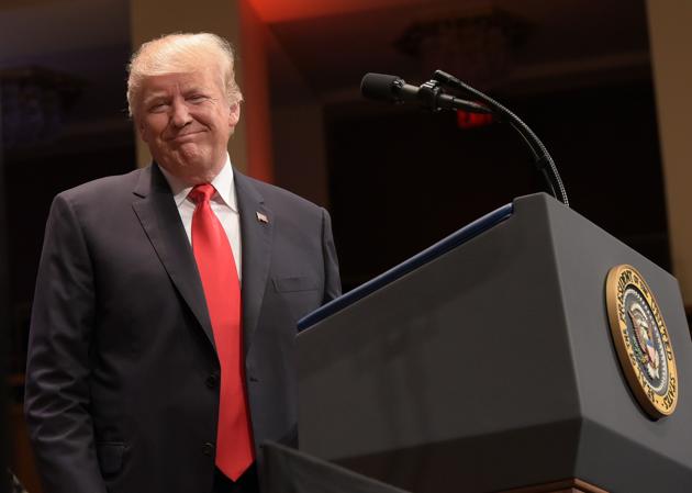Donald Trump at the Celebrate Freedom concert at the John F Kennedy Center for the Performing Arts in Washington. (AFP) Donald Trump at the Celebrate Freedom concert at the John F Kennedy Center for the Performing Arts in Washington. (AFP)