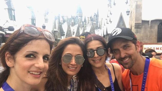 Hrithik Roshan and Sussane were spotted together in Orlando.