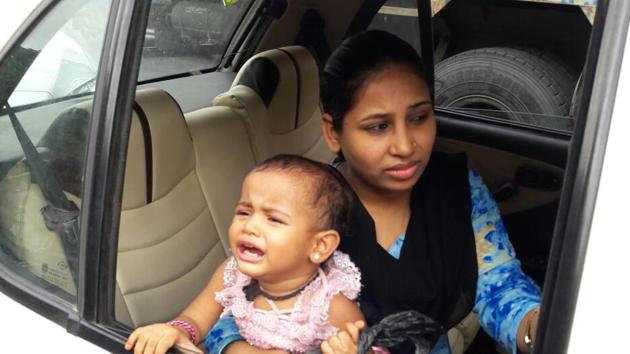 Umer’s family in the car. (Praful Gangurde) Umer’s family in the car. (Praful Gangurde)