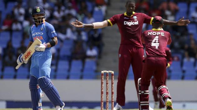 Virat Kohli-led India is still 2-1 ahead in the ODI series against West Indies, despite a loss in the fourth ODI.(AP)