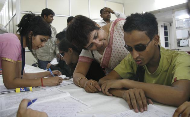 Principals, however, said they would be cautious with the drops in cutoffs as they are not allowed to turn away any student even if the seats are full.(Hindustan Times)
