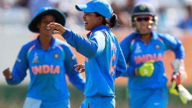 India's Ekta Bisht celebrates taking the wicket of Pakistan's Diana Baig in their ICC Women’s World Cup encounter. (Action Images via Reuters) India's Ekta Bisht celebrates taking the wicket of Pakistan's Diana Baig in their ICC Women’s World Cup encounter. (Action Images via Reuters)