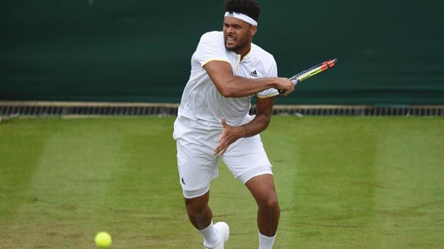 Jo-Wilfried Tsonga comfortably beat local boy Cameron Norrie 6-3, 6-2, 6-2. (AFP)