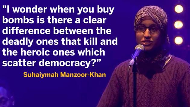 A 22-year-old Muslim woman’s poem crushing Islamophobia has gone viral.(YouTube screengrab)