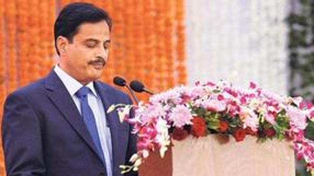 On Monday, something done by Rajit Patil’s (in pic) father, V N Patil, became an embarrassment for him and the government. On Monday, something done by Rajit Patil’s (in pic) father, V N Patil, became an embarrassment for him and the government.