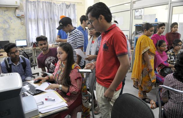 Rajasthan’ college education department, in its admission policy for 2016-17, has recognised Facebook and Gmail accounts, along with Aadhaar and Bhamashah cards, as valid identity documents to fill up admission forms.(HT Photo) Rajasthan’ college education department, in its admission policy for 2016-17, has recognised Facebook and Gmail accounts, along with Aadhaar and Bhamashah cards, as valid identity documents to fill up admission forms.(HT Photo)