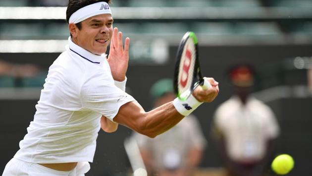 Milos Raonic saw off a stiff challenge from Jan-Lennard Struff, beating him 7-6, 6-2, 7-6. (AFP)