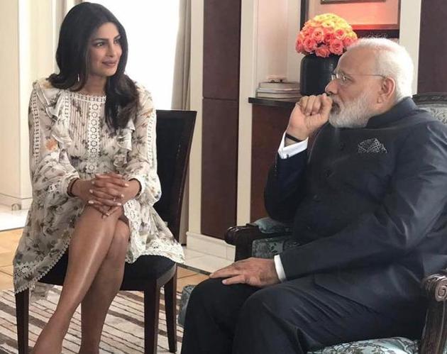 Priyanka met with Prime Minister Narendra Modi in Berlin in May.(Instagram/Priyanka Chopra)