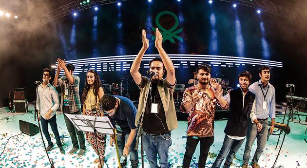 Delhi Indie Project is among the three corporate bands that will kick off Season 4 of Friday Jam.(HT Photo)