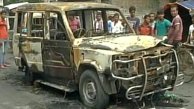 Violence erupted between two communities at Baduria in West Bengal on the night of July 3 over an alleged blasphemous Facebook post. (ANI Photo) Violence erupted between two communities at Baduria in West Bengal on the night of July 3 over an alleged blasphemous Facebook post. (ANI Photo)