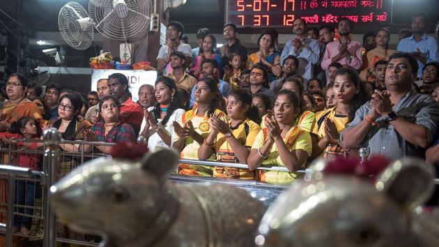 It’s prayer time. (Satish Bate/HT Photo) 
