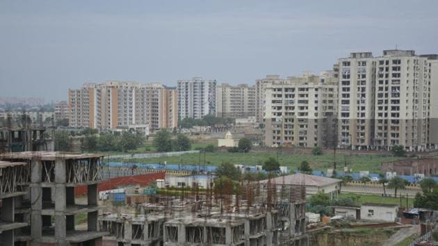 The housing project is spread over 2,610 acre of land on state highway 57 and intended for development of 12,000 housing units. (Sakib Ali/HT Photo) The housing project is spread over 2,610 acre of land on state highway 57 and intended for development of 12,000 housing units. (Sakib Ali/HT Photo)