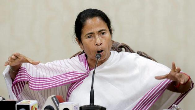 West Bengal chief minister Mamata Banerjee during a press conference at the State Secretariat in Kolkata on Tuesday. (PTI) West Bengal chief minister Mamata Banerjee during a press conference at the State Secretariat in Kolkata on Tuesday. (PTI)