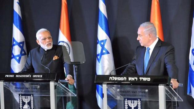 PM Narendra Modi speaks during a joint press conference with his Israeli counterpart Benjamin Netanyahu in Jerusalem, Israel.(PTI Photo) PM Narendra Modi speaks during a joint press conference with his Israeli counterpart Benjamin Netanyahu in Jerusalem, Israel.(PTI Photo)