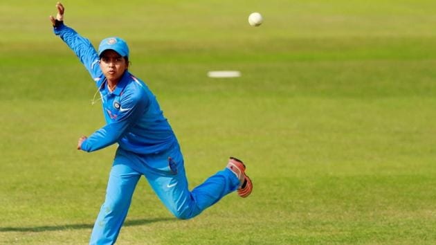 India's Ekta Bisht in action against Sri Lanka in their ICC Women’s World Cup encounter. (Action Images via Reuters)