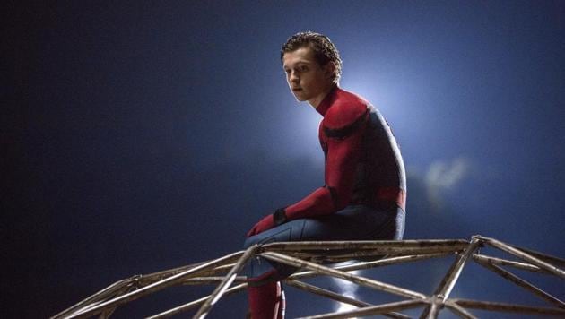 This image released by Columbia Pictures shows Tom Holland in a scene from Spider-Man: Homecoming. (AP) This image released by Columbia Pictures shows Tom Holland in a scene from Spider-Man: Homecoming. (AP)