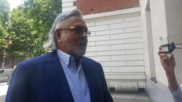Vijay Mallya arrives at the Westminster Magistrates Court in London for a hearing in his extradition case. (HT Photo) Vijay Mallya arrives at the Westminster Magistrates Court in London for a hearing in his extradition case. (HT Photo)