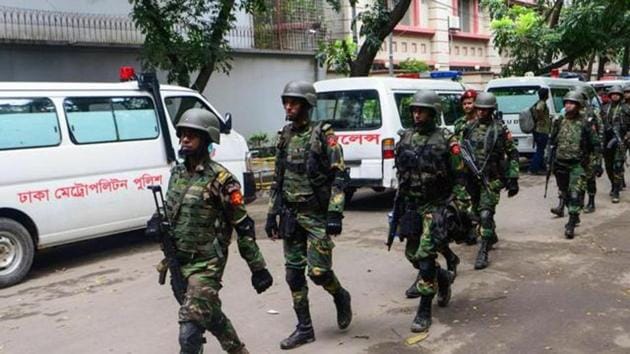 Five armed young men entered the Holey Artisan Bakery last year in the city’s diplomatic quarters and killed at least 22 people, mostly foreigners, after taking them hostage. (AFP File) Five armed young men entered the Holey Artisan Bakery last year in the city’s diplomatic quarters and killed at least 22 people, mostly foreigners, after taking them hostage. (AFP File)