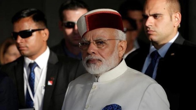 Himachali cap donned by Prime Minister Narendra Modi during his visit to Israel. (Reuters) Himachali cap donned by Prime Minister Narendra Modi during his visit to Israel. (Reuters)