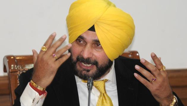 Punjab local bodies minister Navjot Singh Sidhu. (Anil dayal/HT Photo) Punjab local bodies minister Navjot Singh Sidhu. (Anil dayal/HT Photo)