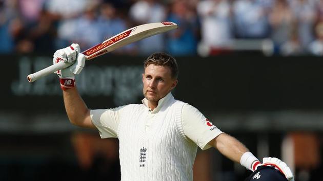 Joe Root smashed an unbeaten 184 as England ended day one on 357/5 in Lord’s against South Africa. Get full cricket score of England vs South Africa here.(AFP)