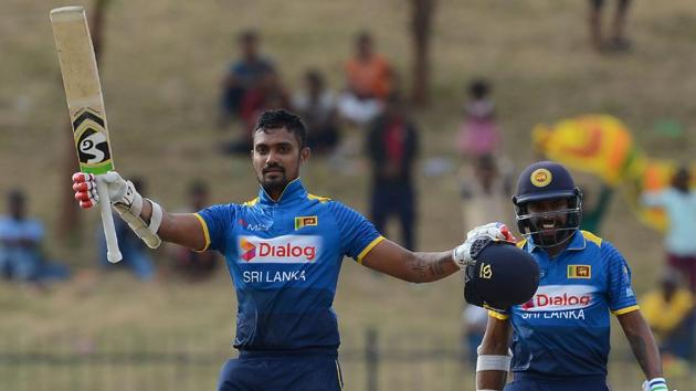 Danushka Gunathilaka and Niroshan Dickwella slammed centuries to help Sri Lanka to an eight-wicket win over Zimbabwe as they lead the ODI series 2-1. (AFP) Danushka Gunathilaka and Niroshan Dickwella slammed centuries to help Sri Lanka to an eight-wicket win over Zimbabwe as they lead the ODI series 2-1. (AFP)