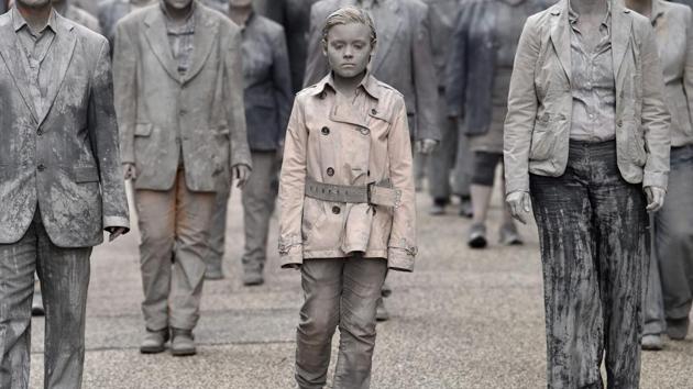 Hundreds of activists dressed as zombies walked and crawled from all corners of the city towards a central square to protest the G20 summit. The streets of Hamburg looked like a scene from Night of the Living Dead as protesters covered in grey clay shuffled through the city centre in a trance-like state. (Christof Stache / AFP)