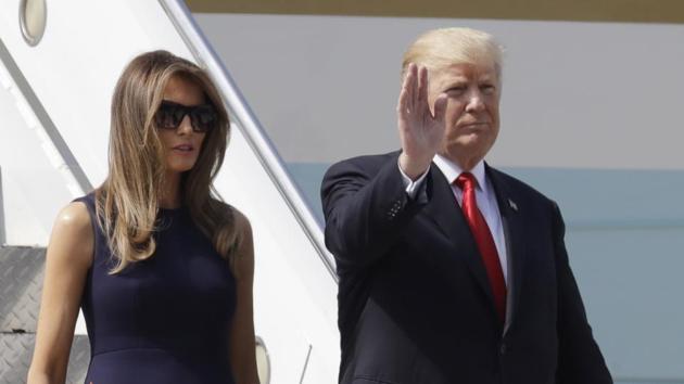US President Donald Trump and his wife Melania arrive for the G-20 summit in Hamburg, northern Germany on Thursday. (AP Photo) US President Donald Trump and his wife Melania arrive for the G-20 summit in Hamburg, northern Germany on Thursday. (AP Photo)