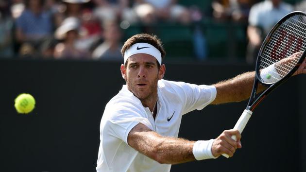 Juan Martin del Potro’s journey in Wimbledon 2017 ended as he lost to Latvia's Ernests Gulbis 6-4, 6-4, 7-6 (AFP) Juan Martin del Potro’s journey in Wimbledon 2017 ended as he lost to Latvia's Ernests Gulbis 6-4, 6-4, 7-6 (AFP)