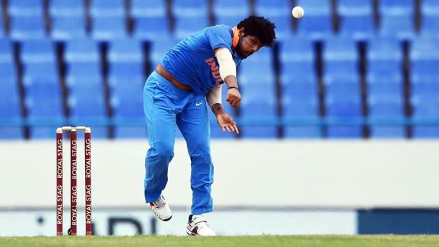 Umesh Yadav has been leading India’s pace attack against the West Indies in the Caribbean.(AFP)