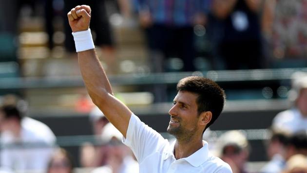 Novak Djokovic stormed into the third round of Wimbledon 2017 championships when he defeated Adam Pavlasek in the second round. (REUTERS) Novak Djokovic stormed into the third round of Wimbledon 2017 championships when he defeated Adam Pavlasek in the second round. (REUTERS)