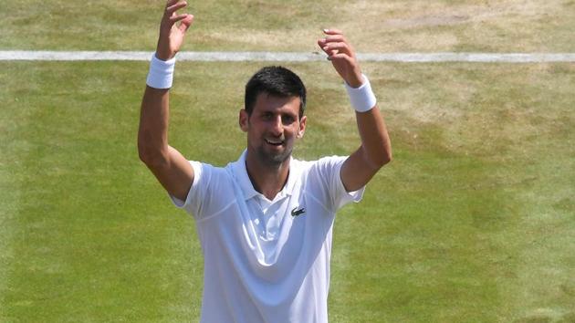 Novak Djokovic stormed into the third round of Wimbledon 2017 championships with a stunning display while the women’s number three seed Karolina Pliskova crashed out. (REUTERS) Novak Djokovic stormed into the third round of Wimbledon 2017 championships with a stunning display while the women’s number three seed Karolina Pliskova crashed out. (REUTERS)