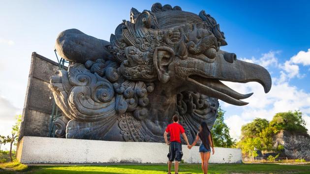 The Garuda Wisnu Kencana at Uluwatu temple, Bali. (Shutterstock) The Garuda Wisnu Kencana at Uluwatu temple, Bali. (Shutterstock)