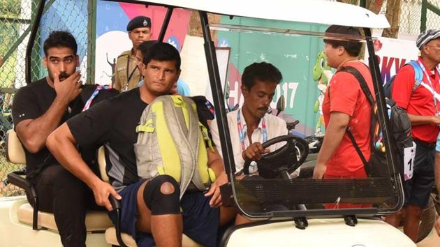 Discus thrower Vikas Gowda is keen on calling it a day by winning the titles at the 2018 Commonwealth Games and Asian Games. (HT Photo - Arabinda Mahapatra) Discus thrower Vikas Gowda is keen on calling it a day by winning the titles at the 2018 Commonwealth Games and Asian Games. (HT Photo - Arabinda Mahapatra)