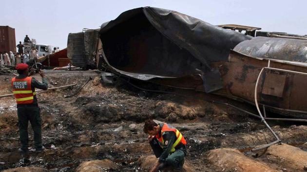 At least 217 people were killed in the explosion and 61 were injured, according to Amir Mehmood, spokesman for Victoria Hospital in nearby Bahawalpur city. (Reuters Photo) At least 217 people were killed in the explosion and 61 were injured, according to Amir Mehmood, spokesman for Victoria Hospital in nearby Bahawalpur city. (Reuters Photo)