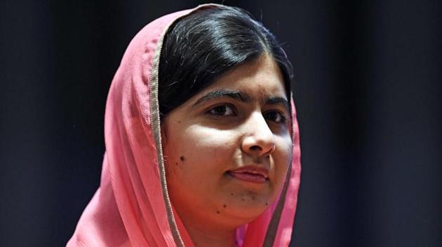 Nobel Peace Prize winner Malala Yousafzai of Pakistan listens to a question during a ceremony at the UN headquarters in New York on April 10, 2017.(AFP)