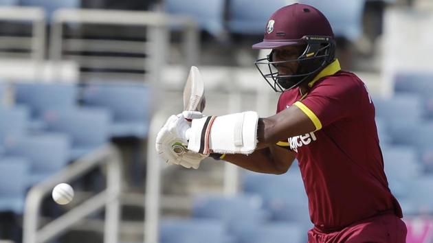 Kyle Hope and Shai Hope tried to forge a partnership together for the second wicket. (AP) Kyle Hope and Shai Hope tried to forge a partnership together for the second wicket. (AP)