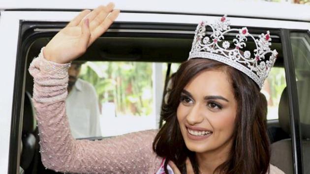 Miss India 2017 Manushi Chillar in Chandigarh. (PTI) Miss India 2017 Manushi Chillar in Chandigarh. (PTI)