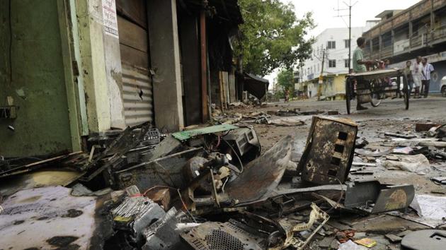 Basirhat in West Bengal has remained tense following a communal flare up.(HT Photo)